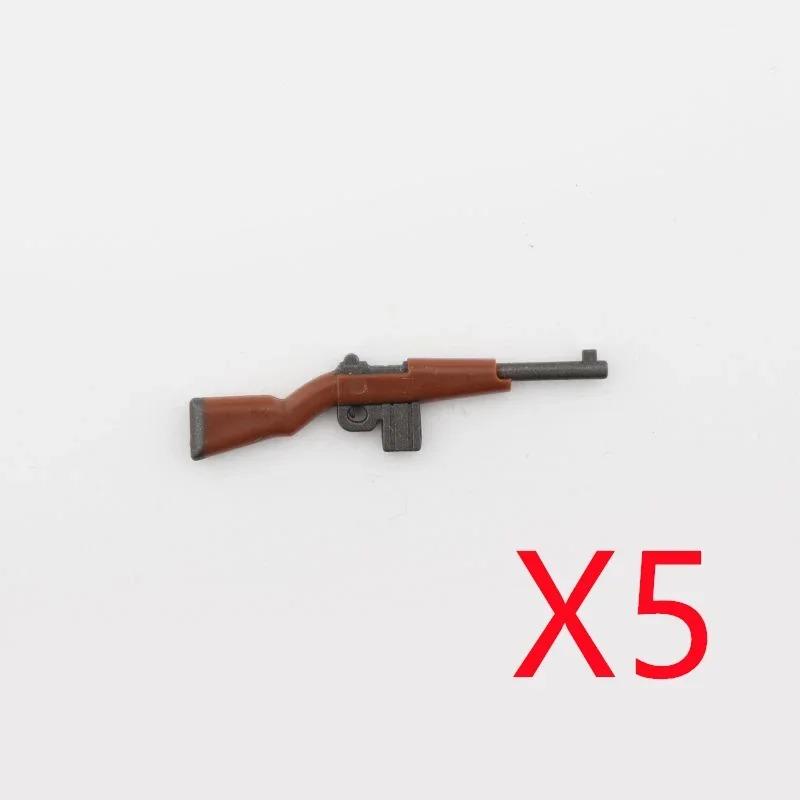 5 CM WWII Military Building Blocks American German Soviet Soldier Figures Weapons Accessories Guns Pistol Sniper Belt Mini Bricks MOC