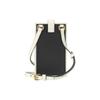 Gucci X Adidas Collaboration Logo Print Snap Closure Leather Phone Bag Women Shoulder Bag Black Beige 702203-UZ3BT-1057