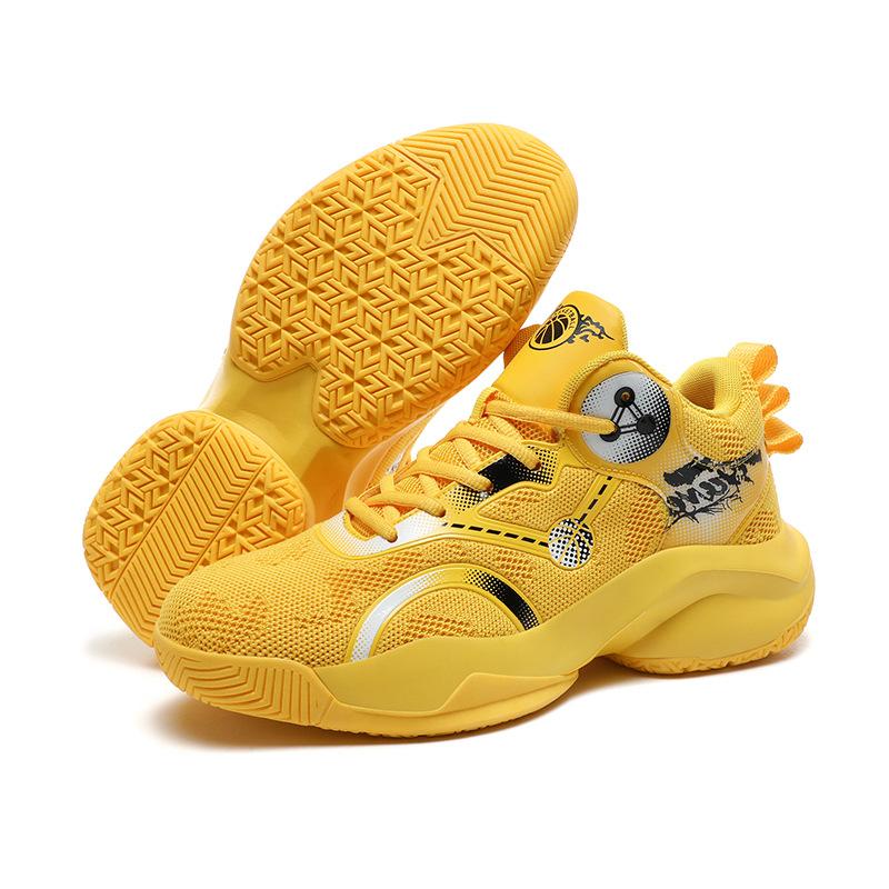 Men's Trend Air Cushion Basketball Shoes with Shock Absorption and High-quality Sports Shoes for Running