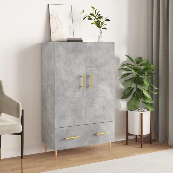 VidaXL Highboard Concrete Grey 69.5x31x115 Cm Engineered Wood 828224