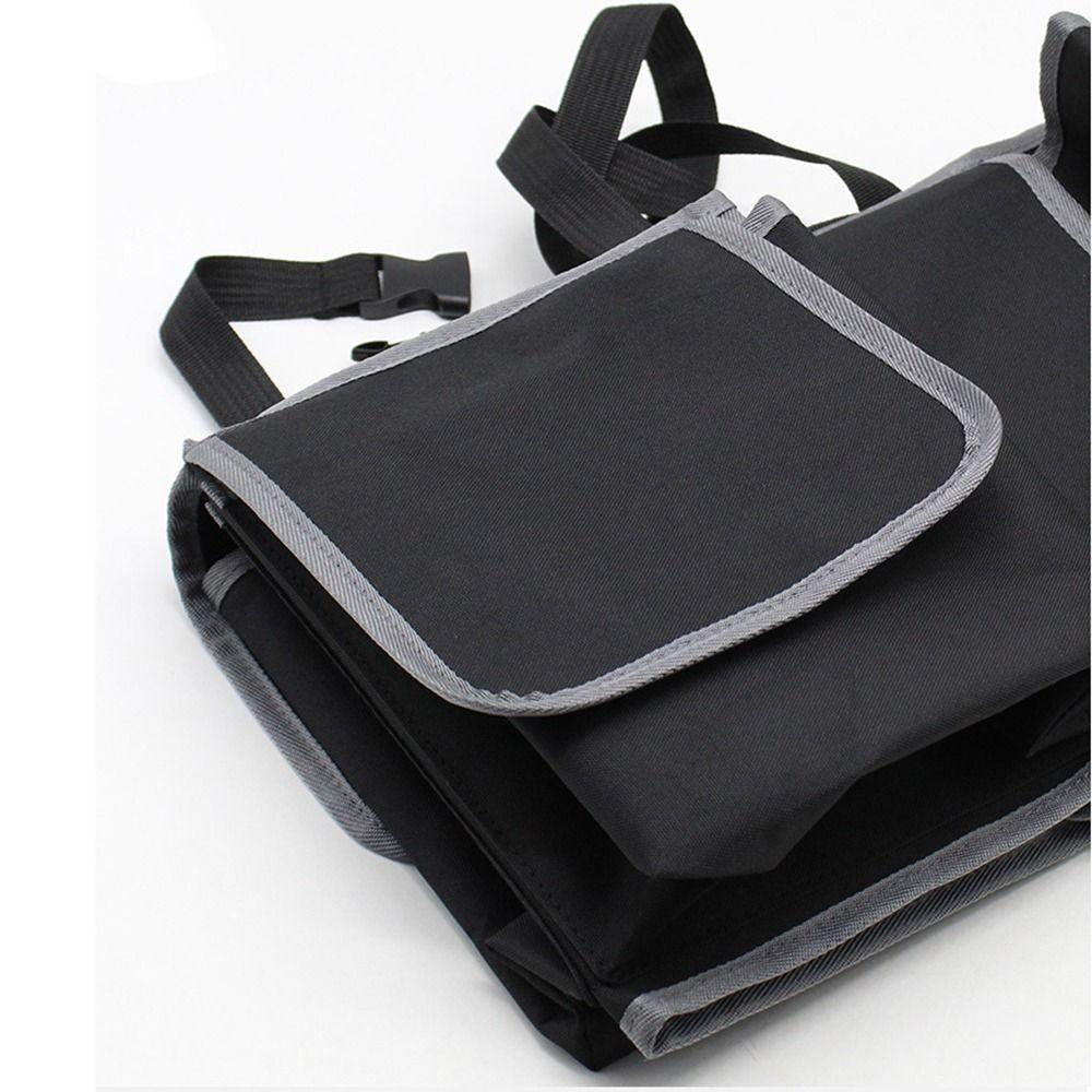 Multi-pocket Backseat Storage Bag Adjustable Straps Car Seat Back Organizers  Car