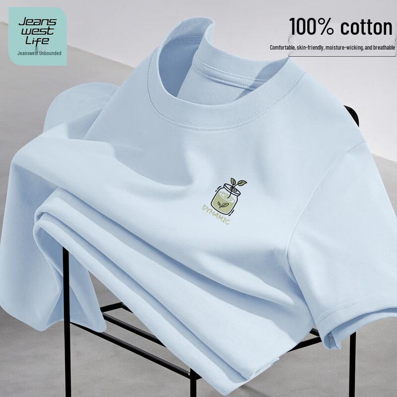 JEANSWEST LIFE Men s 2026 Summer Graphic Cotton T-Shirt L