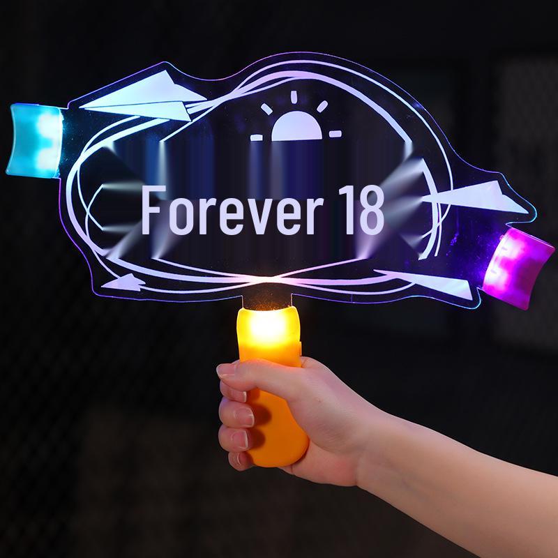 Birthday Light-Up Handheld Sign - Glowing Party and Event Cheering Prop