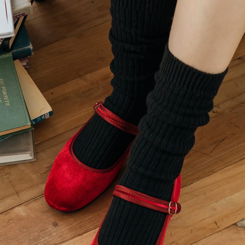 Biarritz Socks [3SET] Soda Knit Long Socks 4 Colors