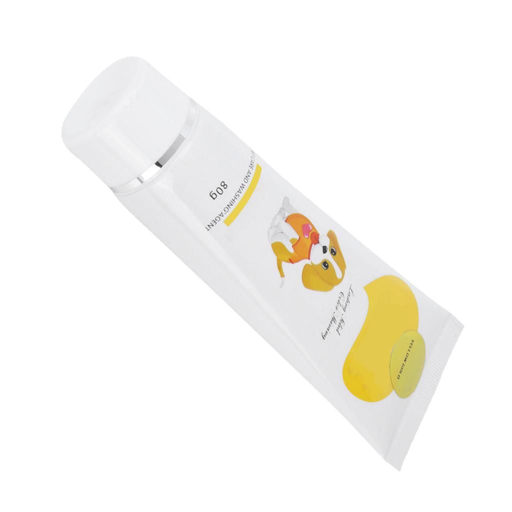 Tierhaarfärbegel Semi-Permanent Temporär Tierfellfärbung Einfach zu Verwenden Haustierbedarf(Golden 80mL)