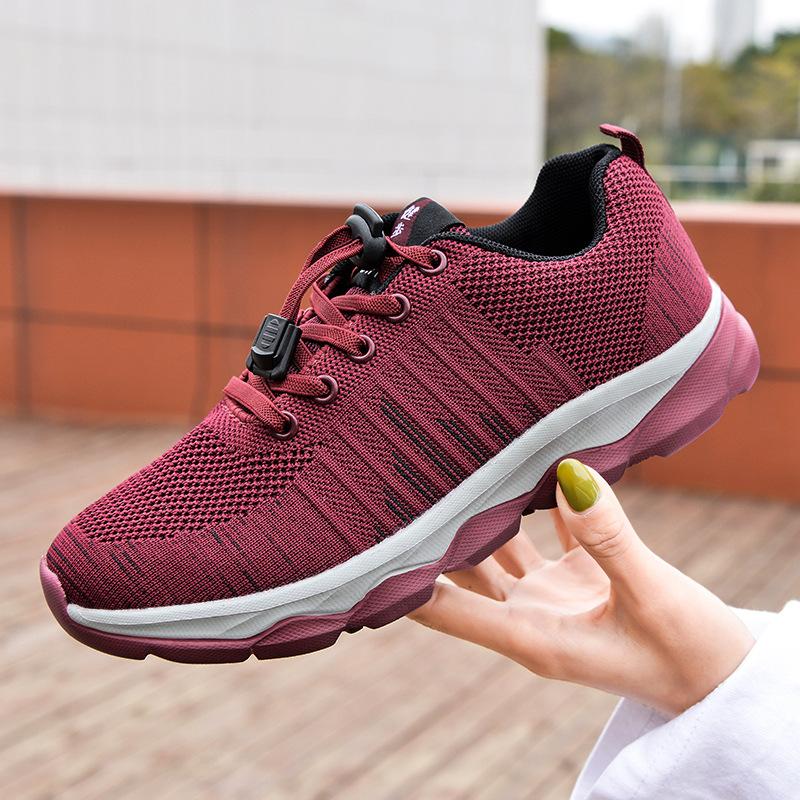 Zhongjianbu shoes sports casual shoes non-slip soft sole mesh cloth shoes women's breathability