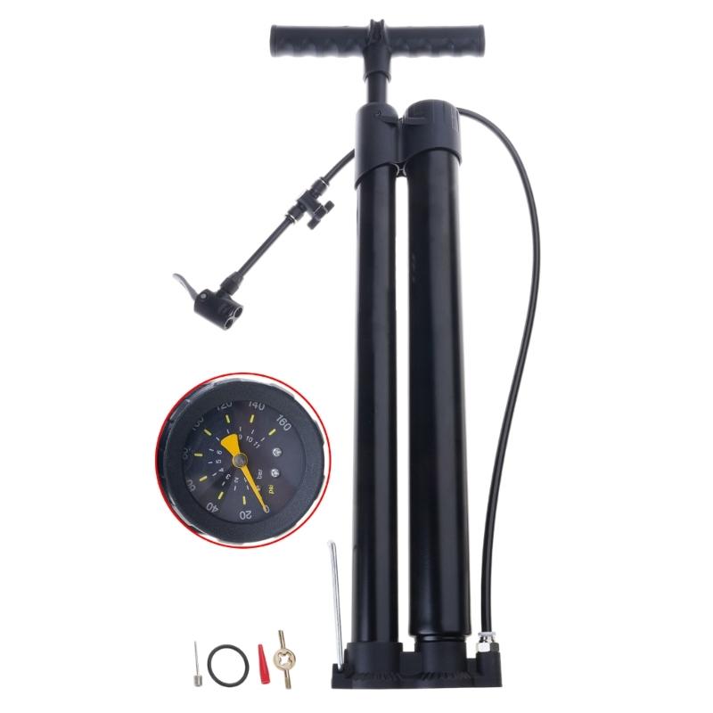 Bicycles Floor Pump with Gauge High Pressure Floor Bike Pump Inflator Cycling Manual Tire Pump Cycling Accessories