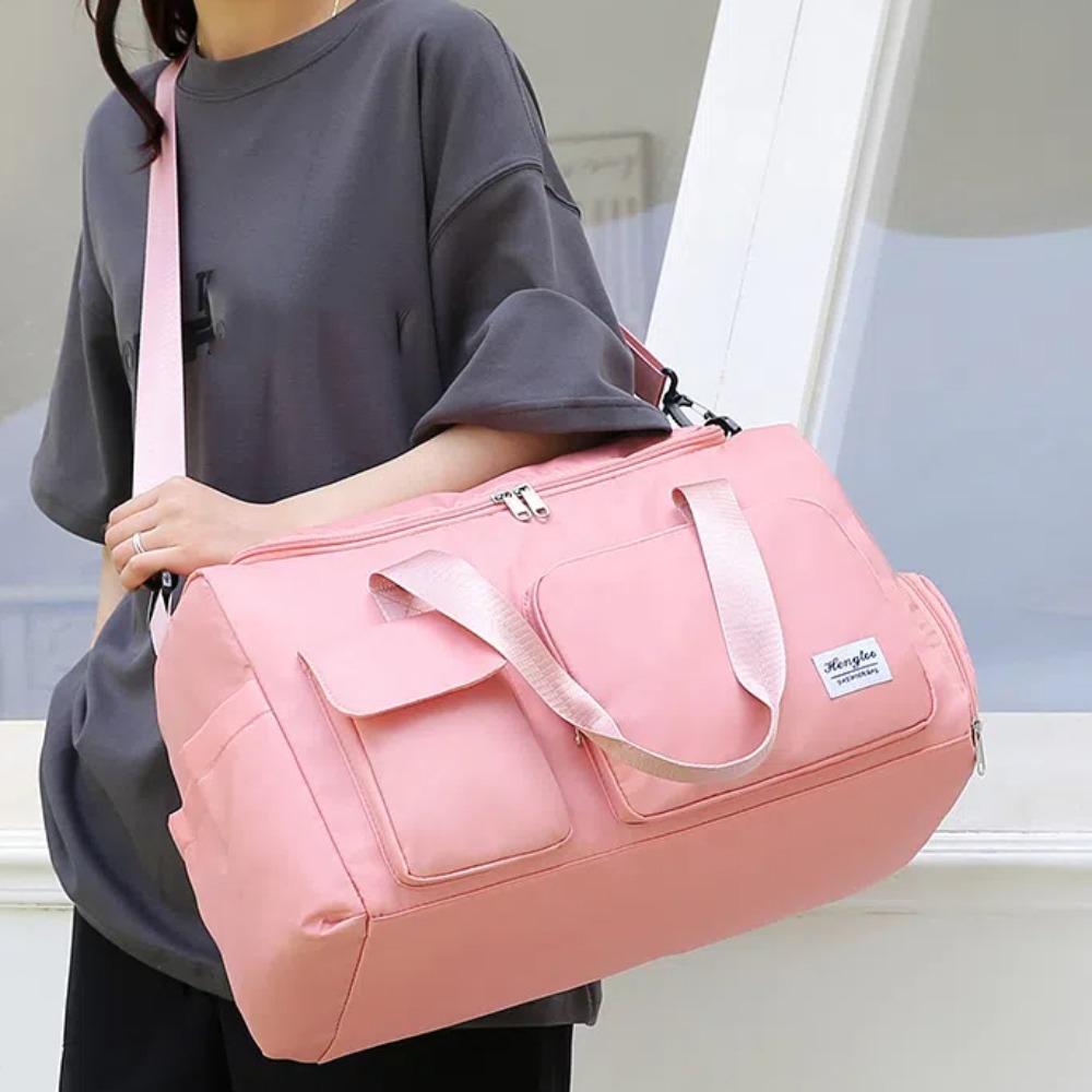 

Polyester Nylon Luggage Bag Sturdy Large Capacity Handbag Portable Waterproof Travel Bag Unisex