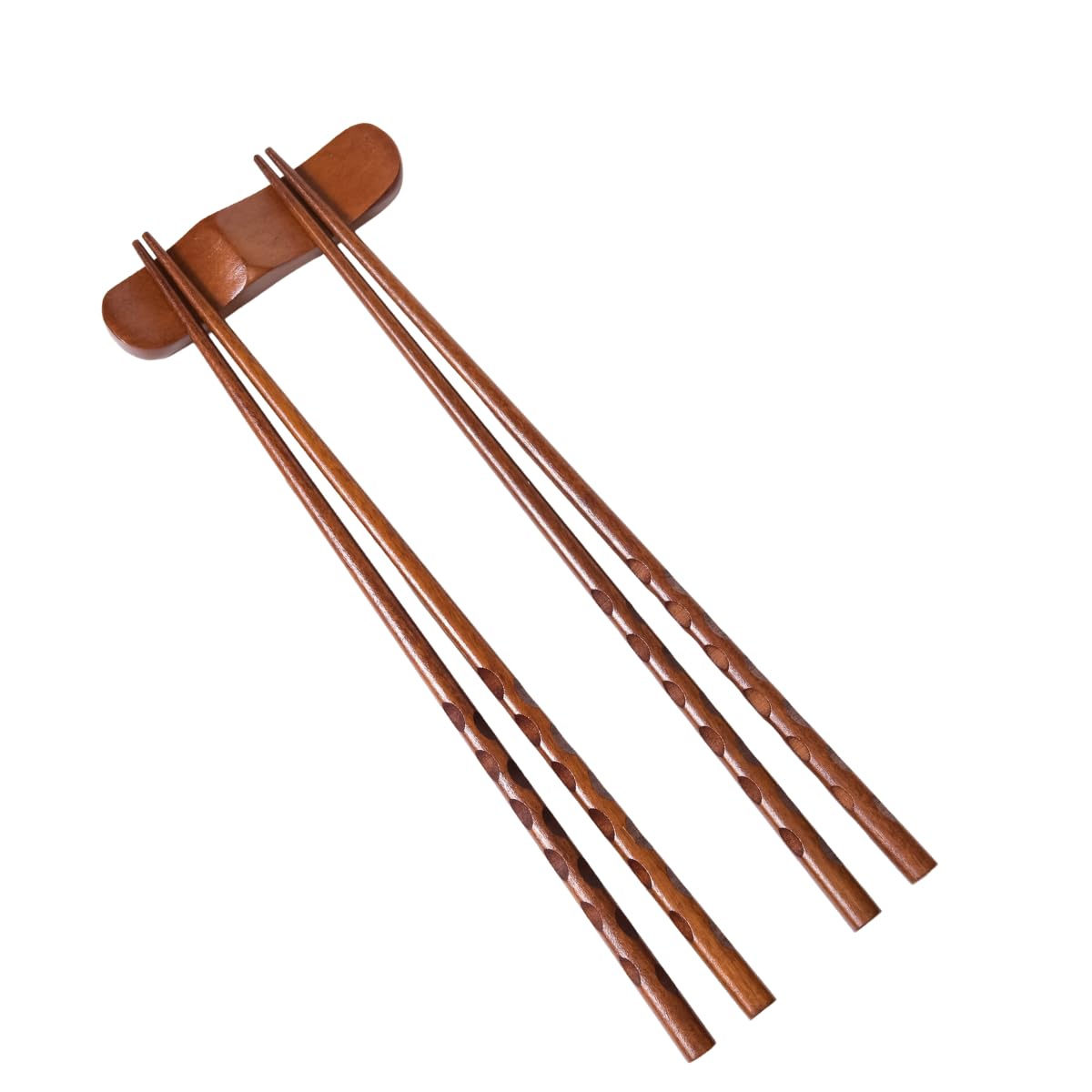 

Tokunari Wooden Lacquered Set of 2 Modern Japanese Chopsticks Chopsticks, 23.5cm, Easy-to-Use (Ranbori) TAE-203