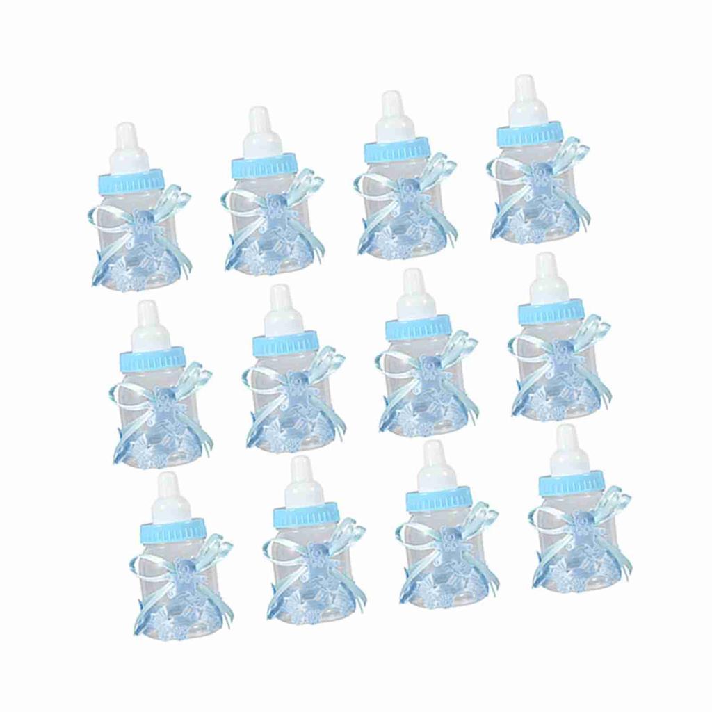 12Pcs Candy Chocolate Bottles Box For Girl Boy Baby Shower Party Favors Gifts Decorations