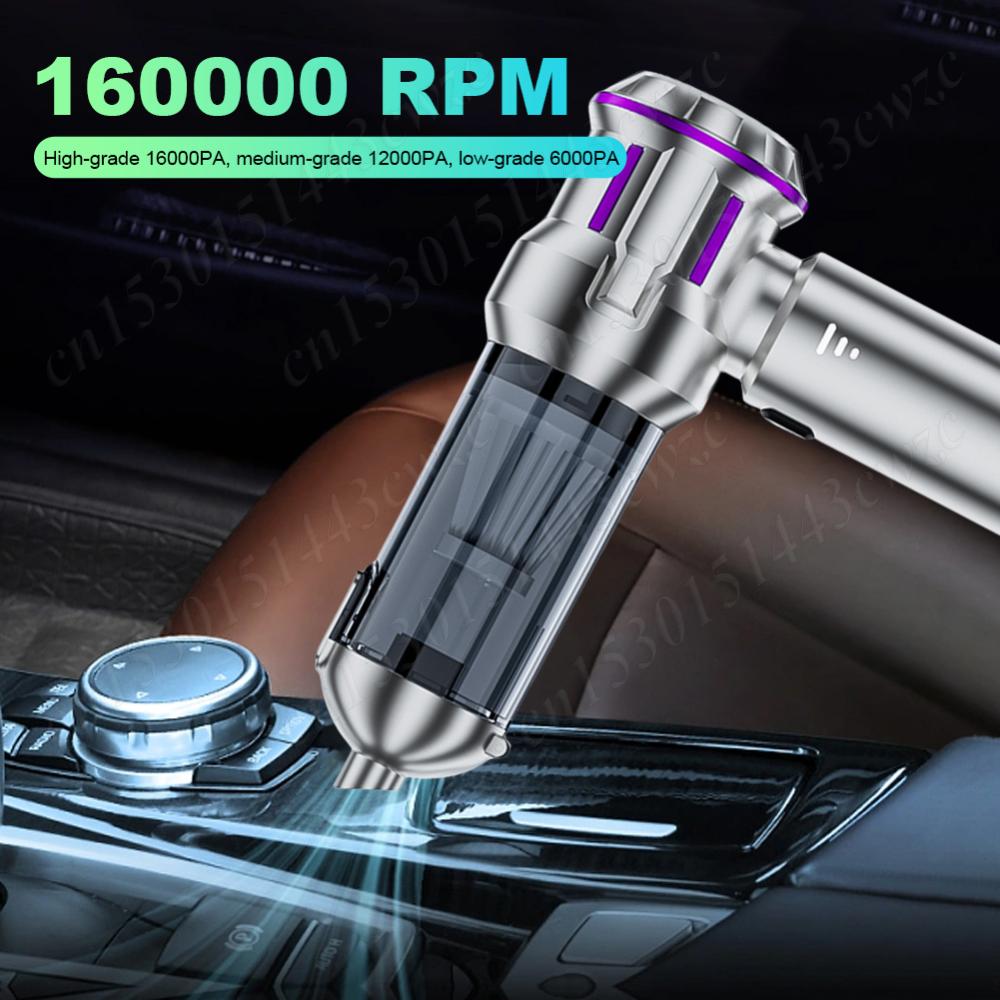 Car Vacuum Cleaner Type-C Rechargeable Handheld Cordless Vacuum Cleaner High Power Vacuum Cleaner for Office Home Cleaning