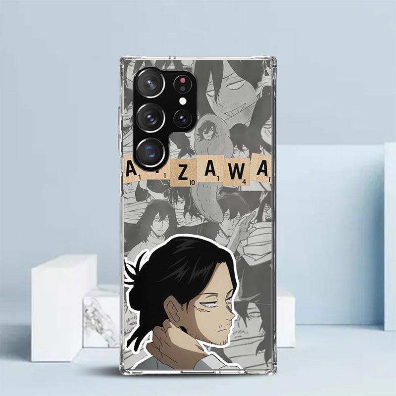 

My Hero Aizawa Shouta Phone Case For Samsung Galaxy S24 S25 Edge S26 Ultra S22 S23 Plus S21 + S20 FE Soft TPU Back Cover Galaxy Samsung S20 Ultra