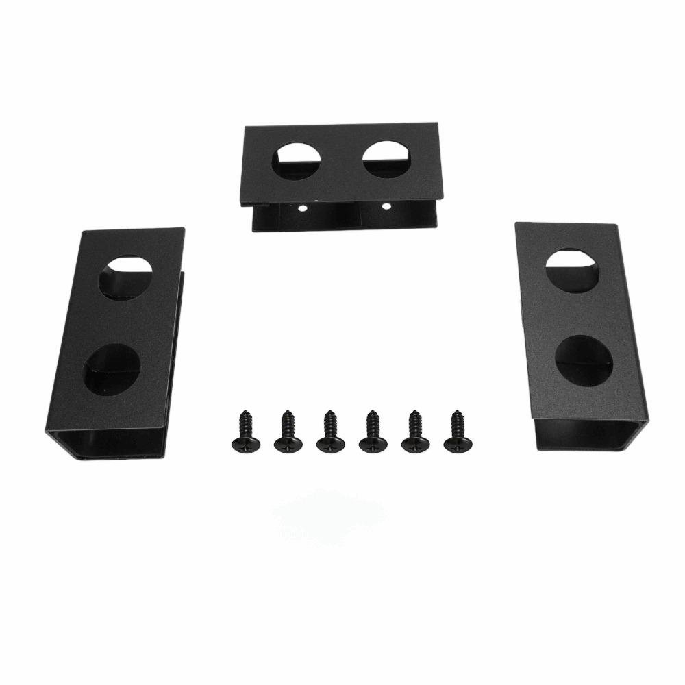 3pcs Space Saving Under Desk Shelf Black Under Desk Device Holder Laptop Mount Desks Organization