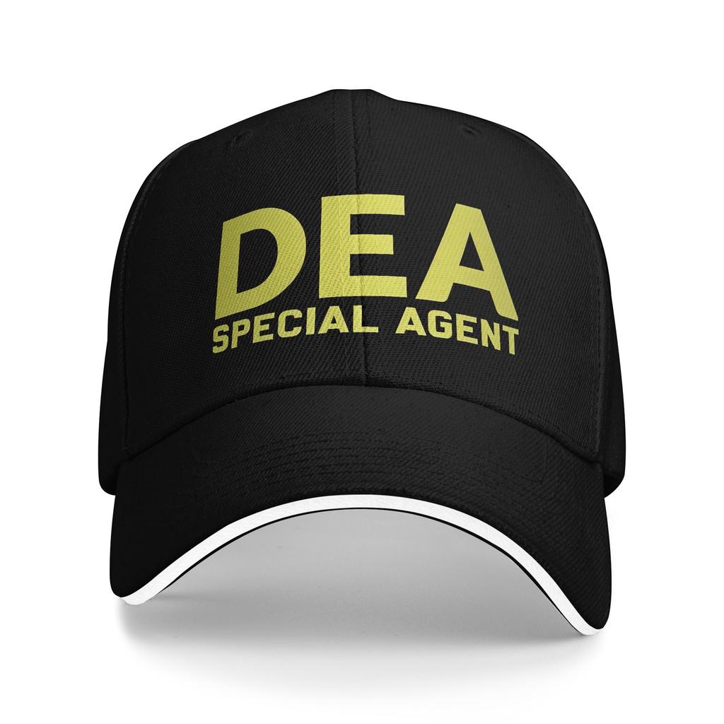 DEA Logo US Federal Interdiction Agency Baseball Caps Hip Hop Sandwich Hat Unisex Style Adjustable Headwear Fishing