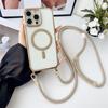 Crossbody Lanyard Transparent Magnetic for Magsafe Phone Case for IPhone Air 17 16 15 14 13 12 Pro Max 16 Plus Protective Cover