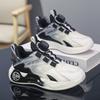 2025 children's mesh sports shoes basketball shoes spring and autumn boys' shoes summer breathable boys middle and older children rotating buckle