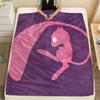 Mew Pokemon Theme Blanket, Cozy Throw for Living Room, Ideal Gift for Pokemon Collectors.chl