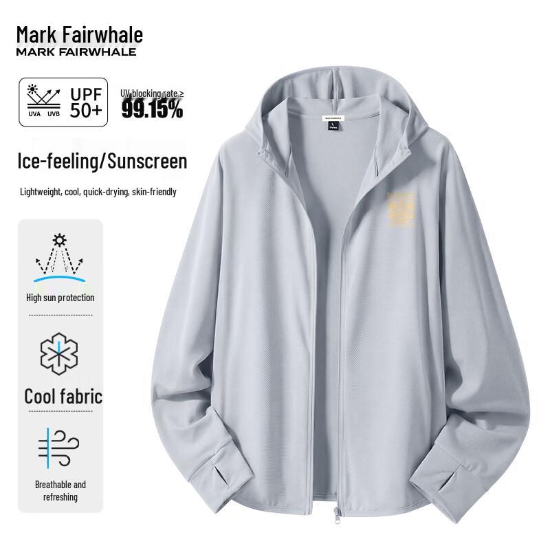 Mark Fairwhale Men s UPF50+ Hooded Sun Protection Jacket 3XL