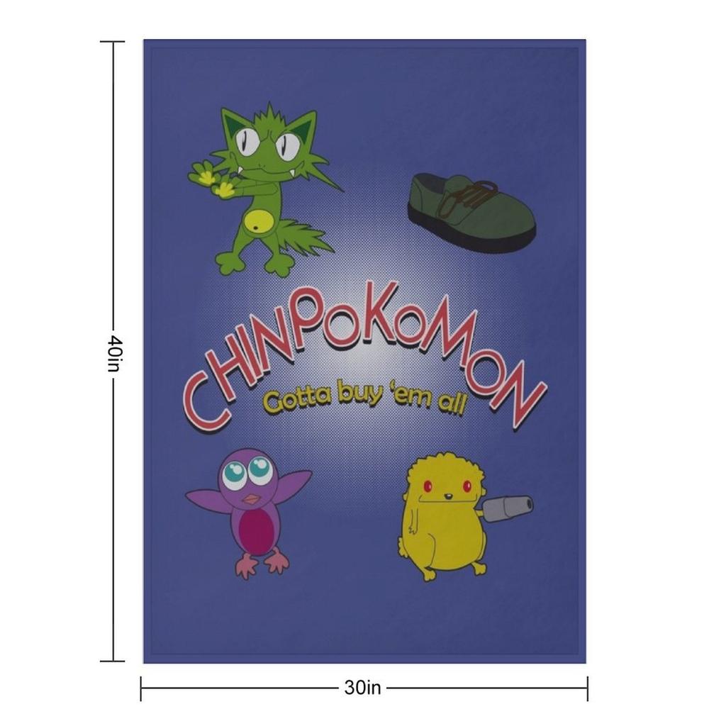 Chinpokomon - Gotta buy 'em all Throw Blanket cosplay anime anime Nap Giant Sofa Blankets