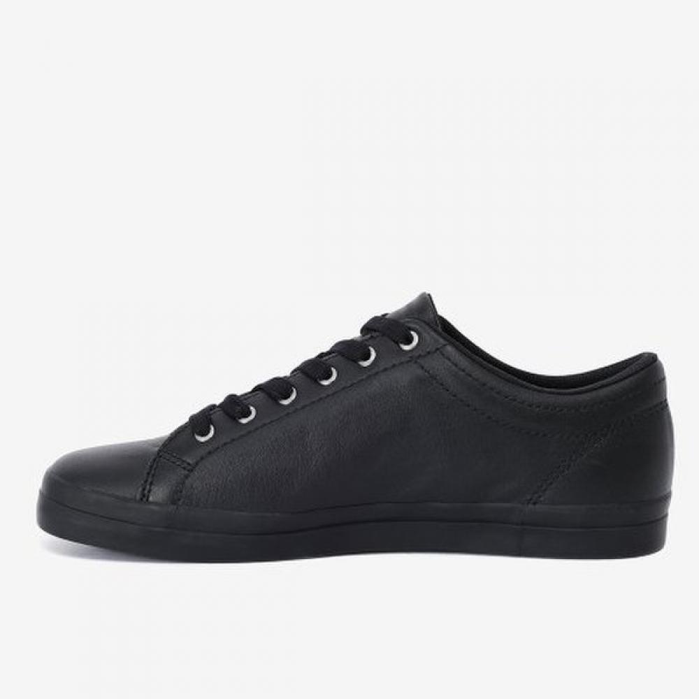 Fred Perry Mens Triple Black Sneakers Baseline Leather Sfpm2437311 W90