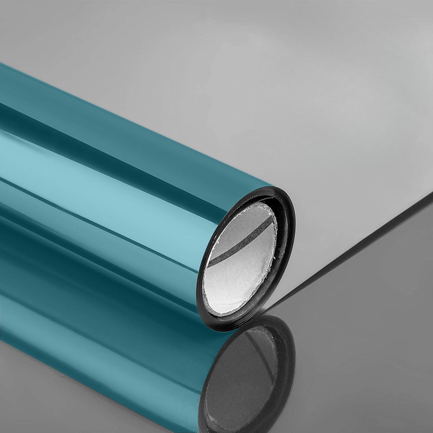 

Светоотражающая оконная пленка односторонняя серебряная зеркальная стеклянная пленка терморегулирующая стеклянная виниловая тонировка солнцезащитная оконная наклейка рулон 40x100 cm