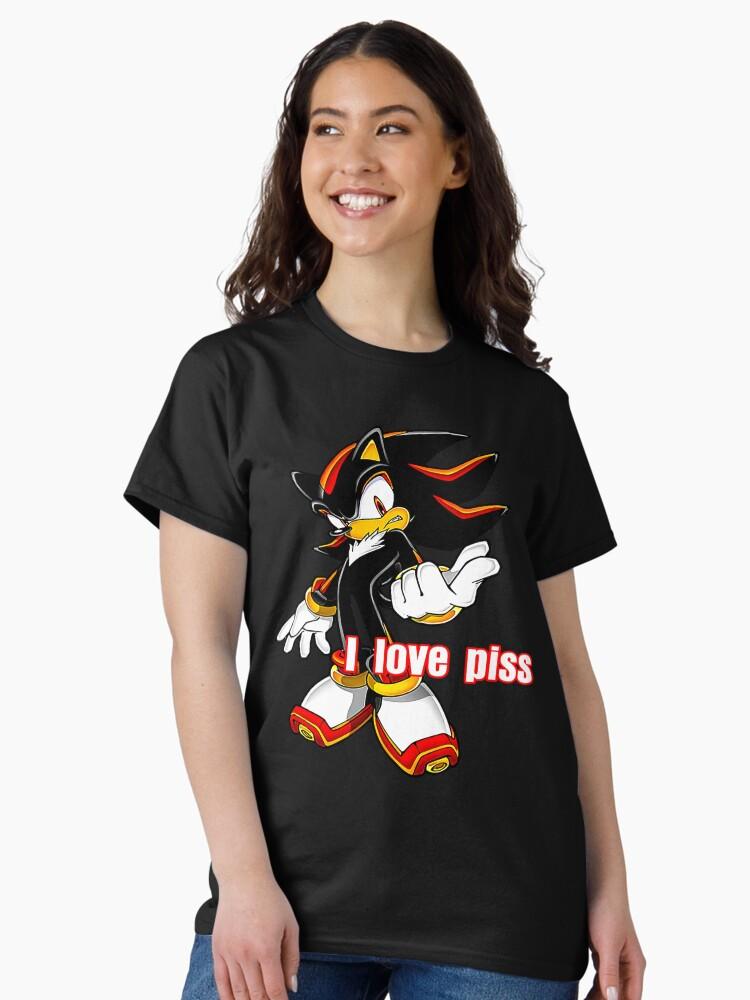Sonic the Hedgehog Shadow The Hedgehog I Love Piss Classic T-Shirt