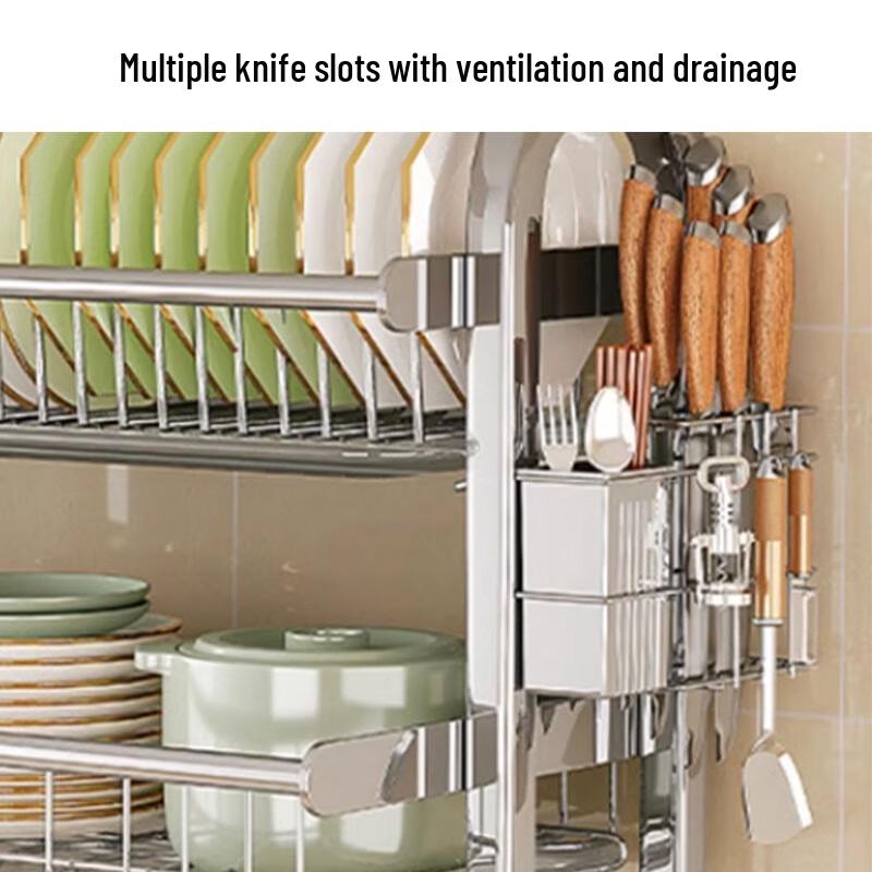 Yingbai 3-Tier Aluminum Dish Drying Rack