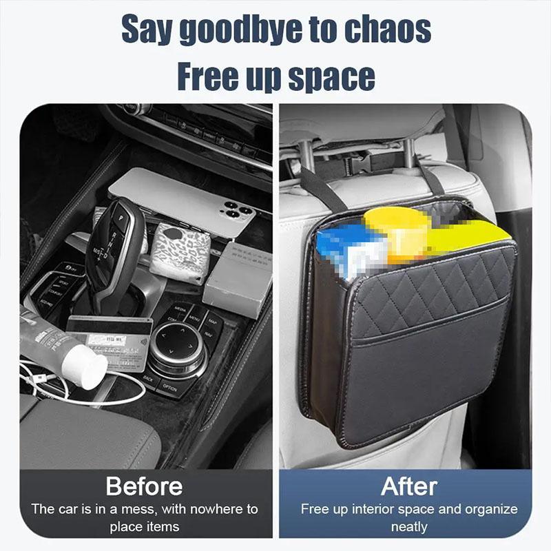 Autositz-Aufbewahrungstasche Leder-Müllsack für Chevrolet Spark Captiva Cruze Tracker Orlando Trax Epica Malibu Equinox Sonic