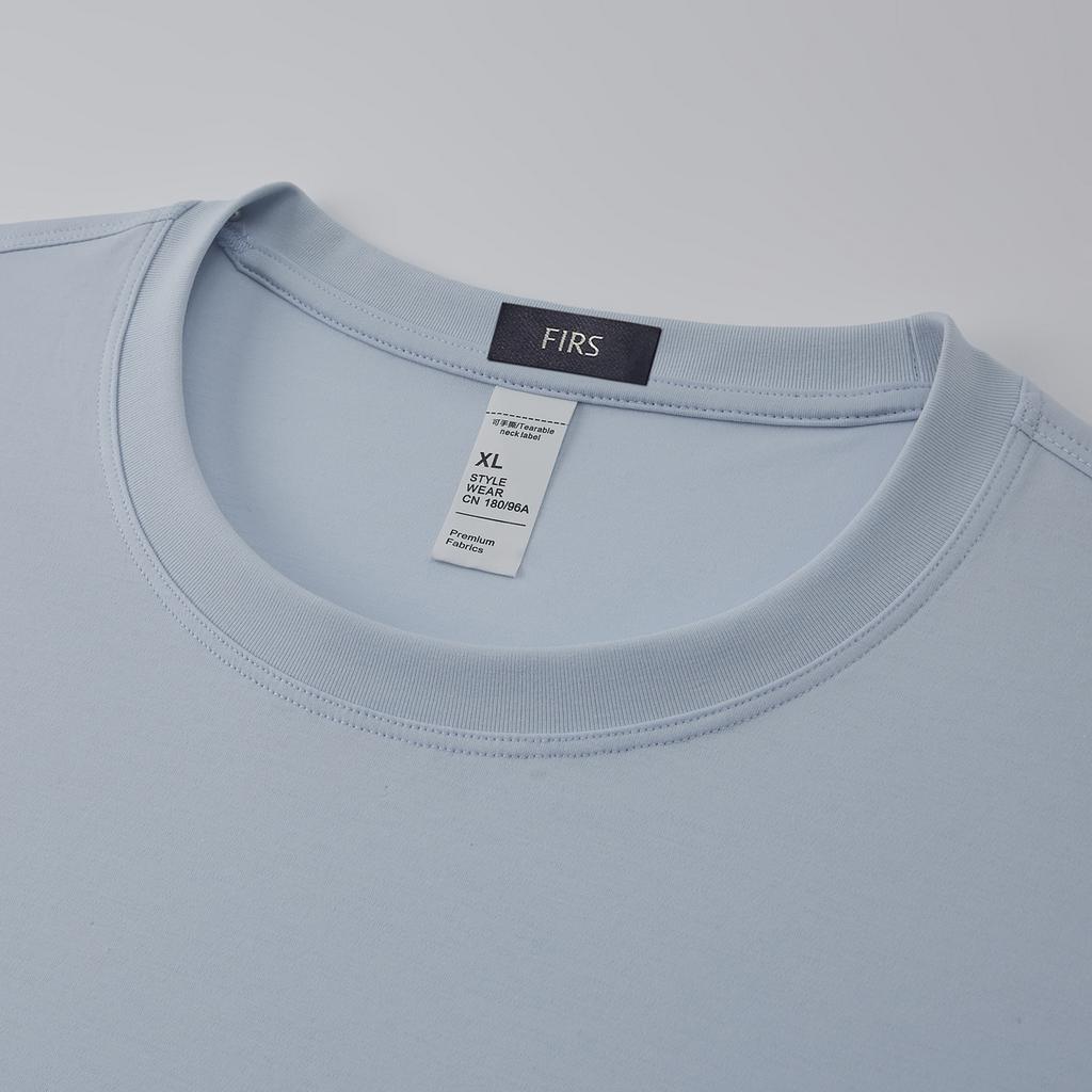 Spring and Summer Original Yarn Double Silk Light Comfortable Elastic Breathable T-shirt