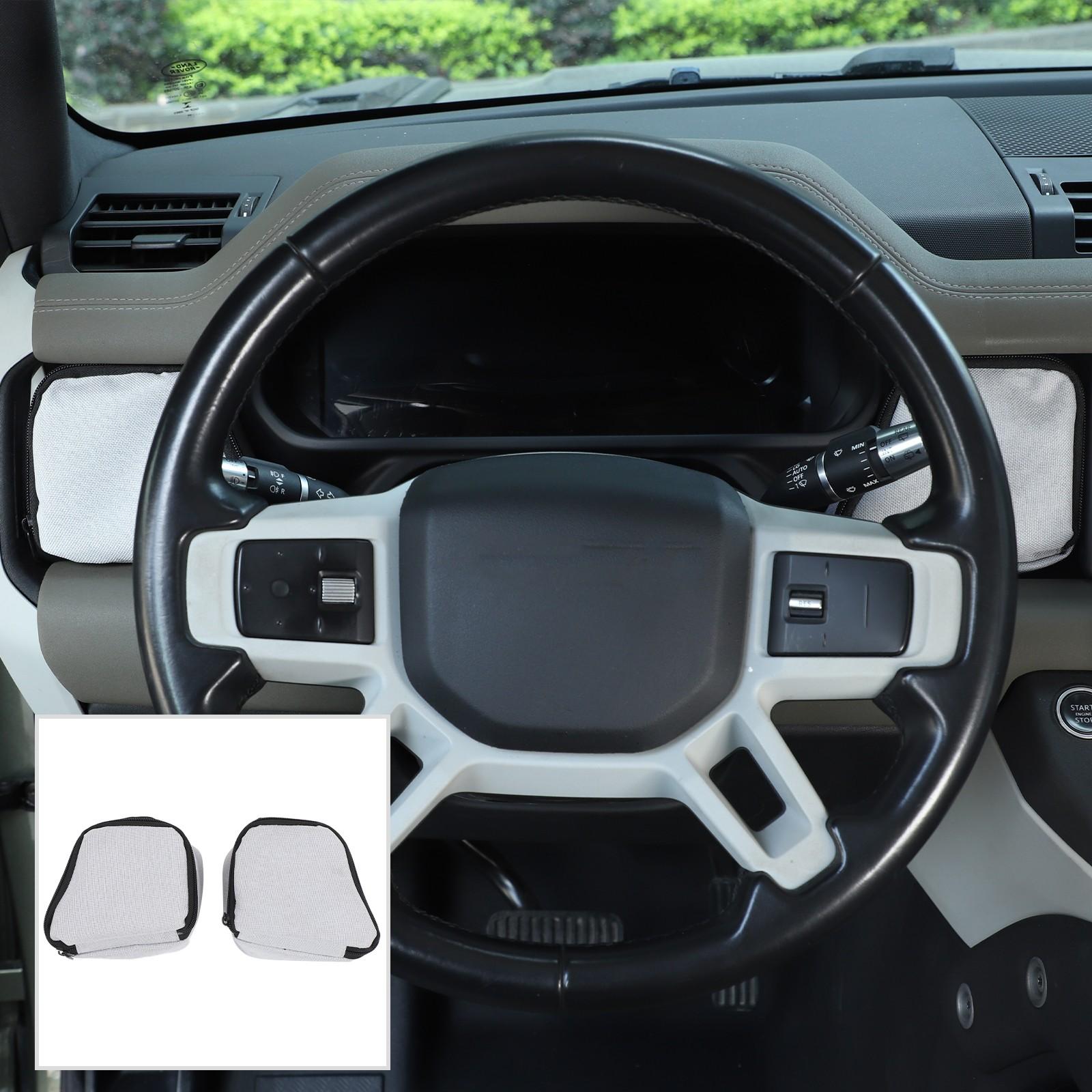 Gray Steering Wheel Side Storage Bag Tray For Land Rover Defender L663 +