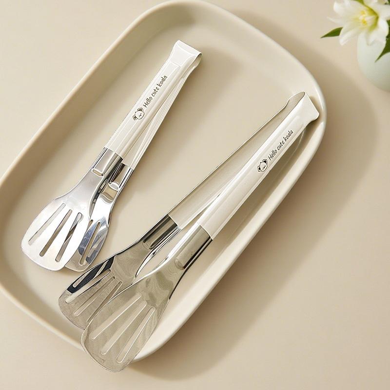 Stainless Steel Food Tongs Kitchen Utensils Buffet Cooking Tool Anti Heat Bread Clip Pastry Clamp For Desserts Salads Barbecue
