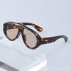 European and American large frame arrow mark pilot sunglasses retro ins Internet celebrity glasses fashion street shot plain sunglasses
