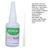 50G Oily Glue with Dropper High Strength Strong Adhesion Universal Glue Fast Cure Instant Bonding Welding Glue for Metal Wood Ceramics Leather Glass