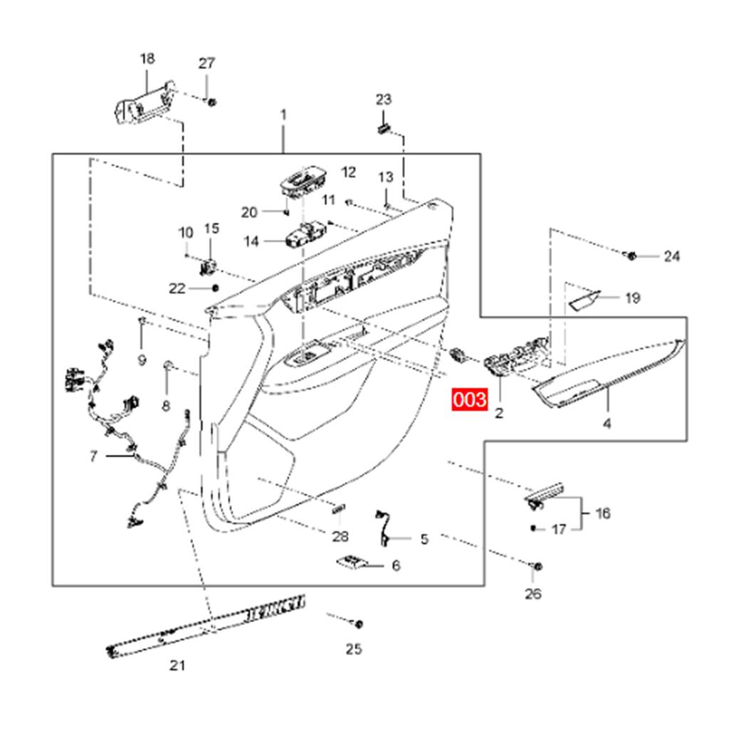 Front Right Door Lock Switch Button for Cadillac XT6 -2025