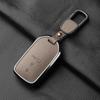 Aluminum Alloy Goatskin Car Key Case Cover For Honda Crv Cr-V Fit Civic Accord Hr-V Hrv City Odyssey Xr-V Auto Keychain