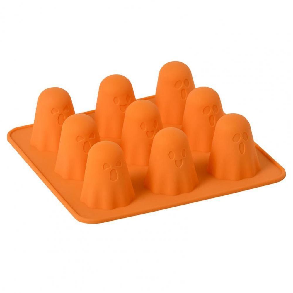 Non-Stick Halloween Ghost Chocolate Molds Reusable Ghost Ice Mould  Halloween Party