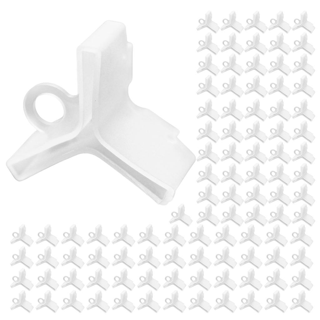 Angelhaken-Schutzhauben, 100 Stück, Kunststoff, Schutzabdeckung für Drillingshaken, Haken-Sicherheitskappen, Schutz für Standardgröße