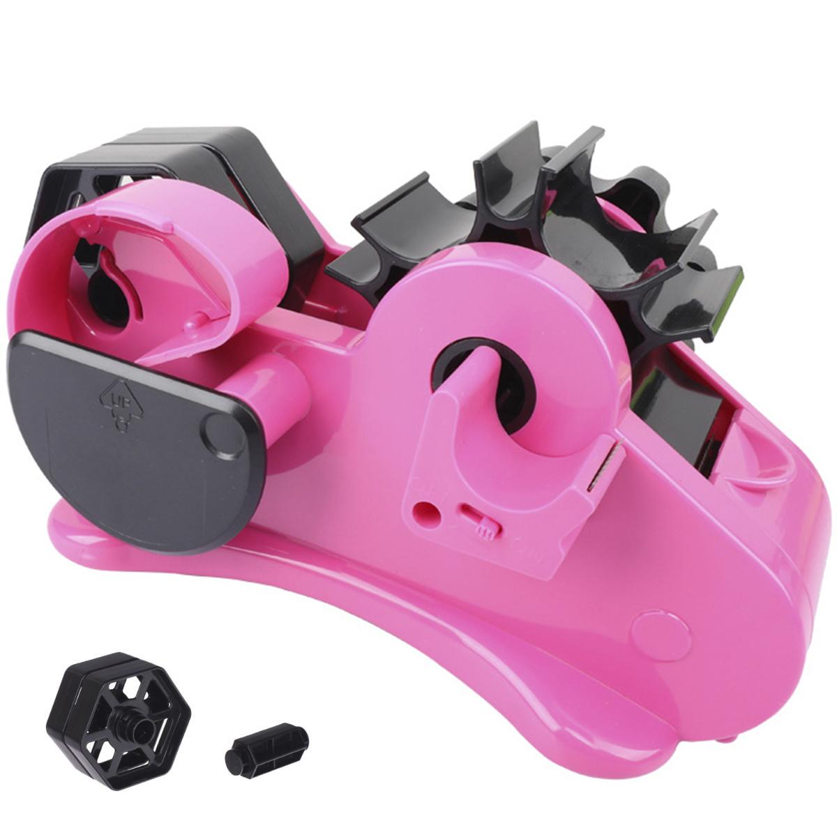 

Multifunctional Tape Holder Tape Cutter Purple Large Roller Tape Paper Cutter Desktop Semi-automatic Transparent Tape Dispenser розовый