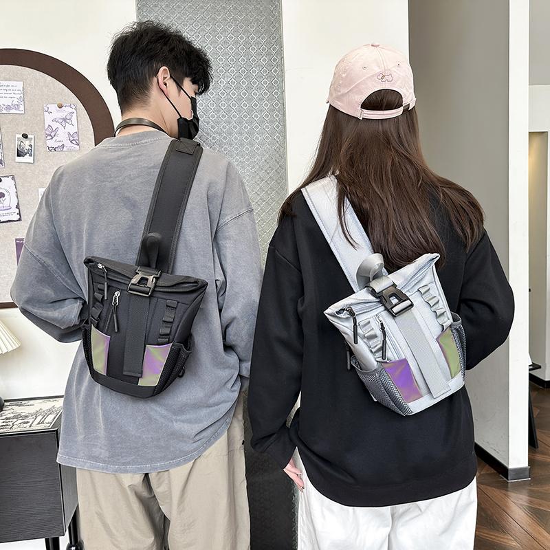 Многофункциональный тактический хип-хоп красочный светоотражающий рюкзак для мужчин — фото 9