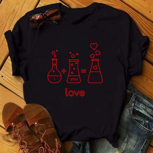 Chemistry Is Awesome The Chemistry Equation Is Great. Baggy Top, Crew-neck, Hipster T-top Aesthetic Clothes Oversized T Shirt