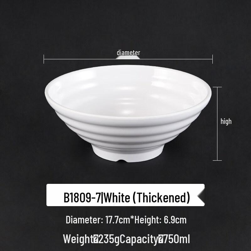 Commercial Grade Melamine Ramen Noodle Bowl