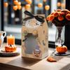 Halloween Gift Box Kraft Paper Box Clear Window Wrapping Treat Paper Pack Party Favor Versatile Holiday Wrapping  Bag