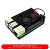 Per Raspberry Pi 4 3 Modello B 3B Plus Custodia in Alluminio con Doppia Ventola di Raffreddamento Involucro Metallico per RPI Raspberry Pi 4 3 Modello