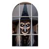 Halloween Ghost Decoration Spooky Light-up Wall Decor Lighted Hologram Scary Witch Clown for Horror Themed Party Haunted House Decoration