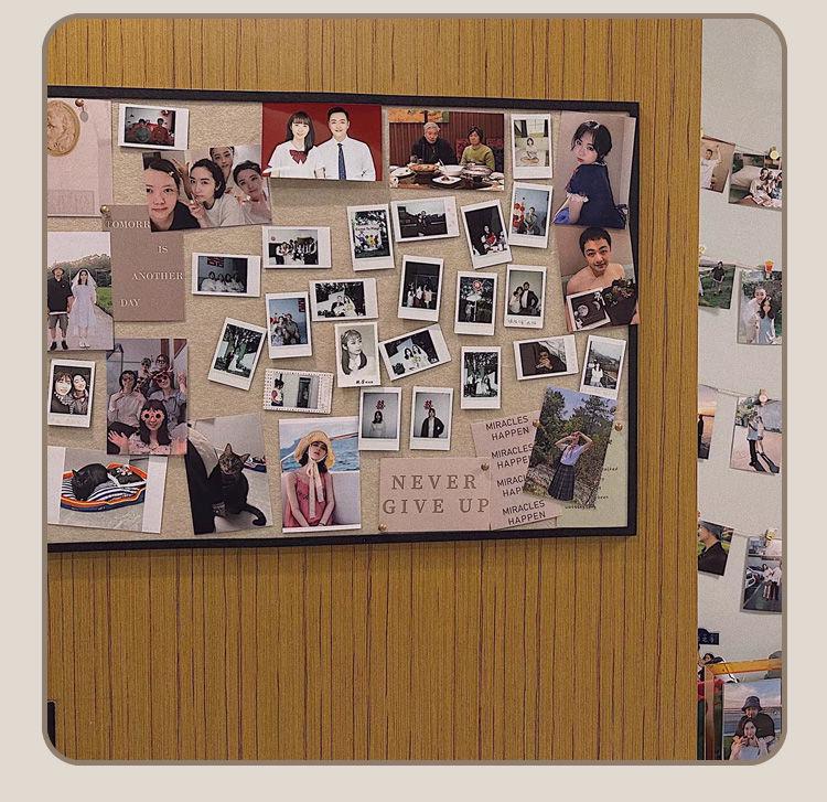 Punch-Free Felt Wall Sticker Display: Cork Board & Photo Background for Living Room Décor