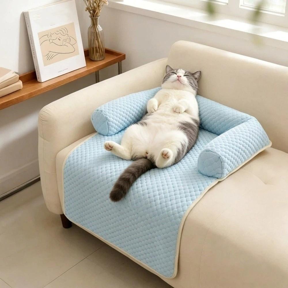 Non-Slip Pet Sleeping Pad Detachable Dog Sofa Cushion Pet Bed Mat Cat Cold Bed Mat Pet Kennel