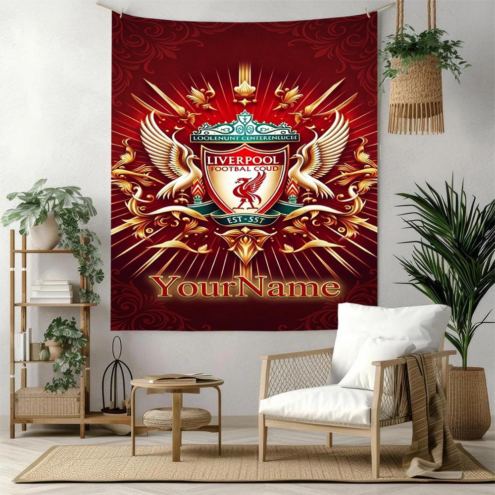 Liverpool Custom Your Name Wall Decor Tapestry Art For Pet Memorial Birthdaywedding Party Backdrop Family Gift