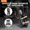 Strut Spring Compressor Set, Macpherson Strut Spring Compressor Kit, Interchangeable Fork Strut Coil Extractor Remover Tool, with Yellow Protective