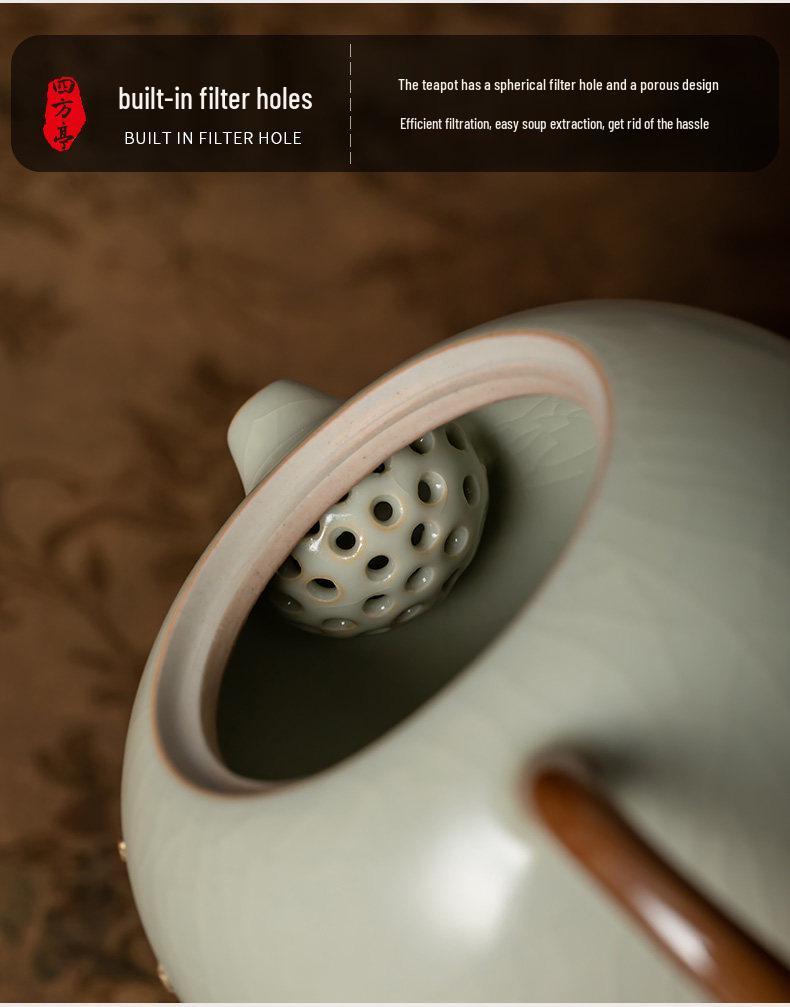 2026 Kintsugi Ru Kiln Tea Set: Luxury Teapot & Teacups for Home