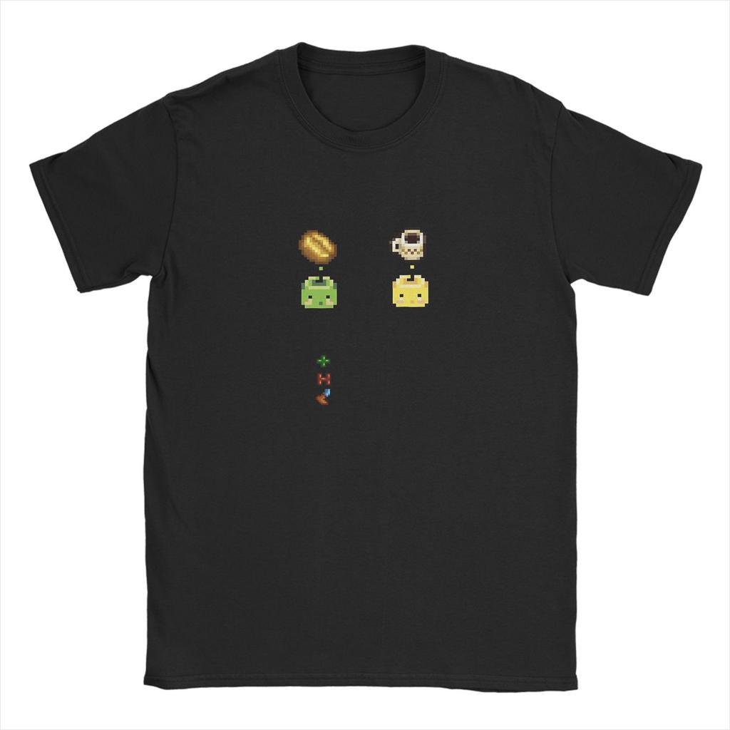 Kaffee Junimos S-Stardew V-Valley Spiel T-Shirt Strand Baumwoll-T-Shirts für Männer Mode T-Shirt Kurze Ärmel Y2K Retro Tops